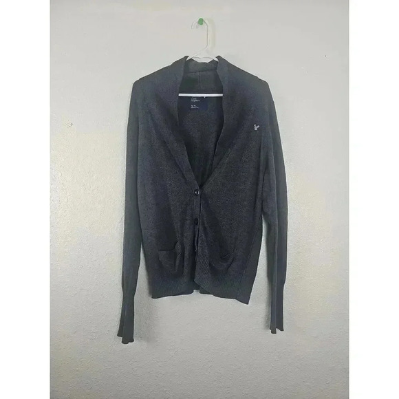 American Eagle Outfitters Other - American Eagle Outfitters Grey Button Down Cardigan XL